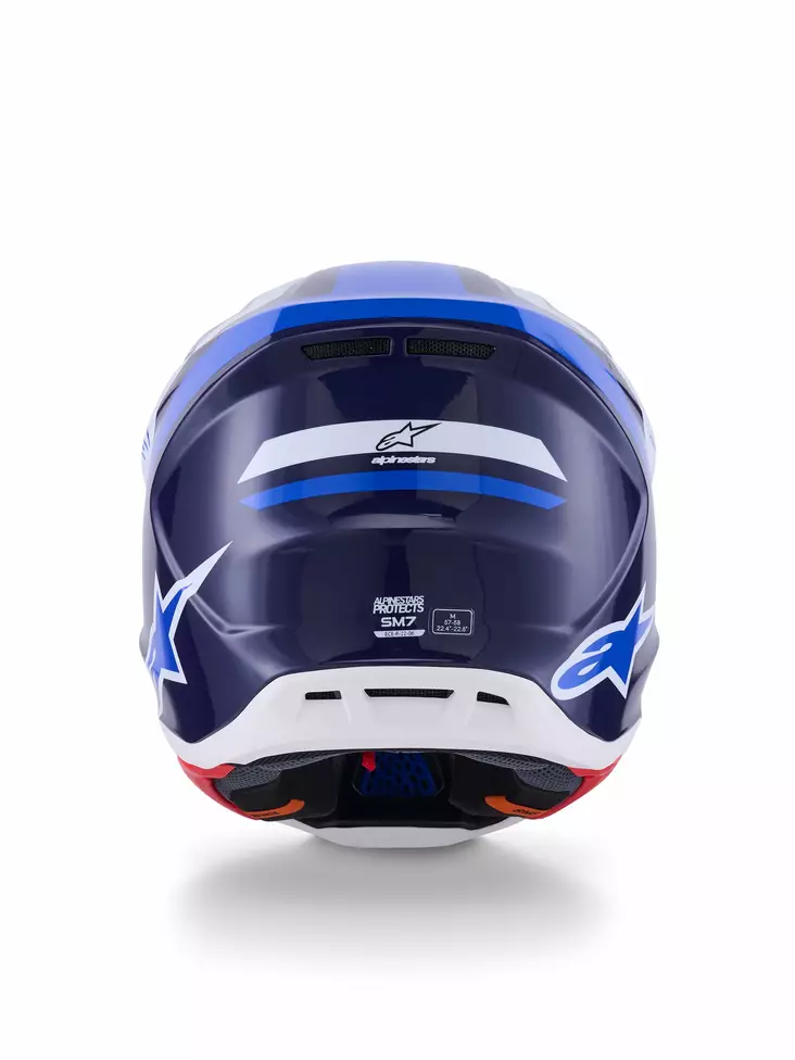 Alpinestars Kypärä S-M7 Rise Sininen/Valkoinen, XS - Duell ajovarusteet - 36764 - 1