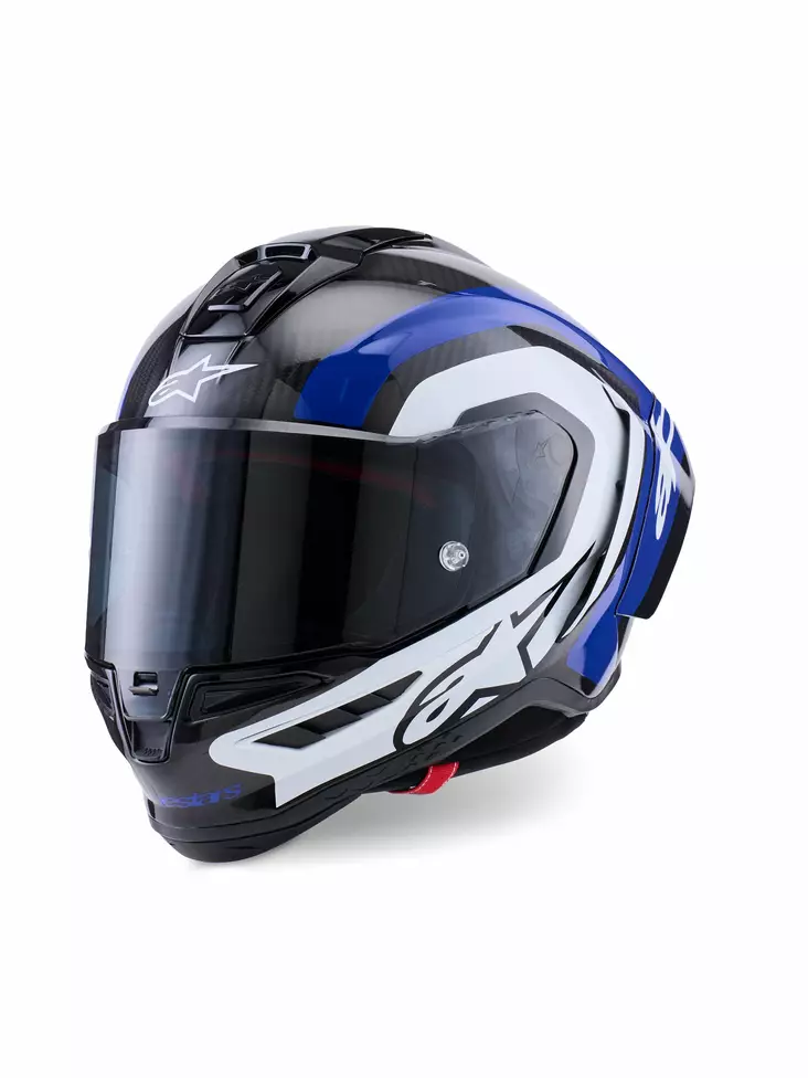 Alpinestars Kypärä Supertech S-R10 Arius Musta/Valkoinen/Sininen, M - Duell ajovarusteet - 36814 - 1