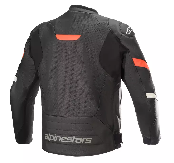 Alpinestars Nahkatakki Faster AirFlow v2 Musta/Punainen Fluo, 52 - Duell ajovarusteet - 40824 - 1