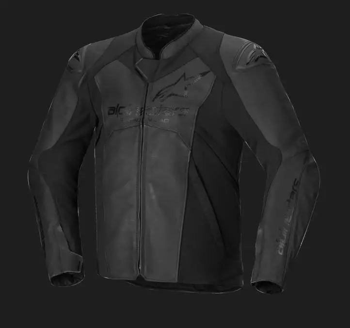 Alpinestars Nahkatakki Faster v3 Musta/Musta, 52 - Duell ajovarusteet - 40154 - 1