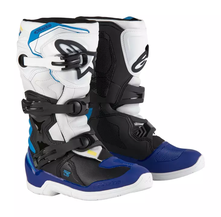 Alpinestars Saapas Tech 3s Nuorten Musta/Valkoinen/Sininen, 38 - Duell ajovarusteet - 38624 - 1