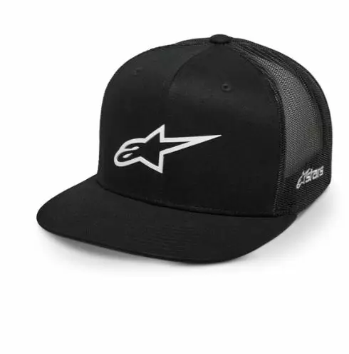 Alpinestars Trucker Hat 3D Ageless Musta/Valkoinen - Duell ajovarusteet - 35914 - 1