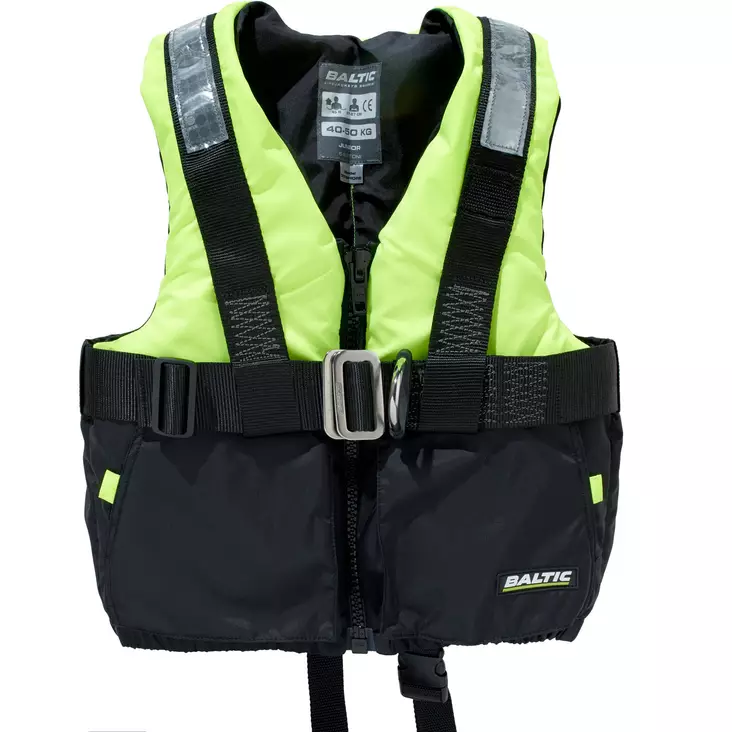 Baltic Offshore kelluntaliivi musta/UV-keltainen XS 30-40kg - Duell venetarvikkeet - 135604 - 1