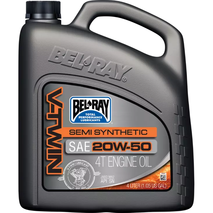 Bel-Ray V-Twin Semi-Synthetic 20W-50 4L - Duell öljyt ja muut nesteet - 62904 - 1