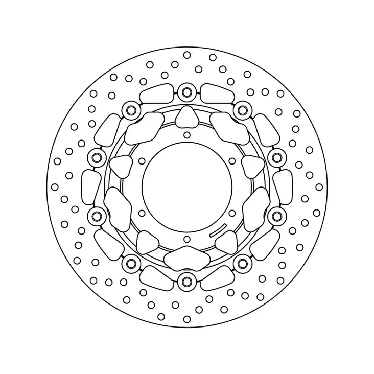 Brembo Serie Oro jarrulevy kelluva - Duell MP varaosat ja tarvikkeet - 121254 - 1