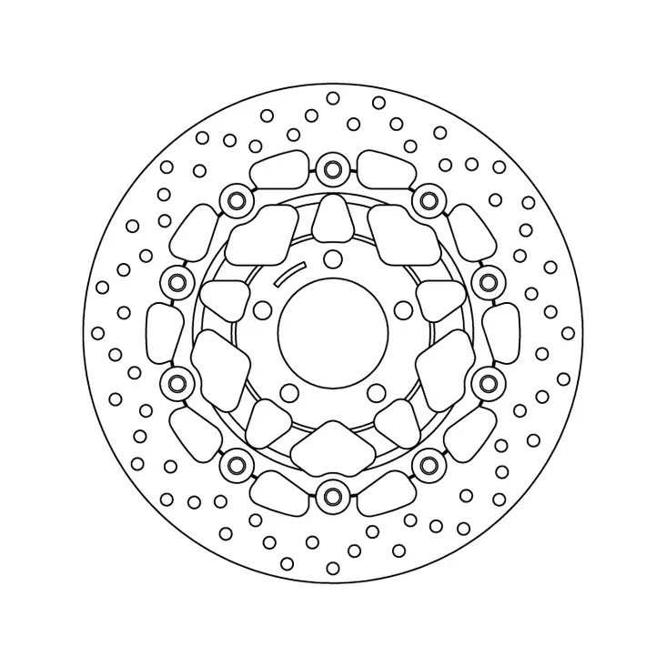 Brembo Serie Oro jarrulevy kelluva - Duell MP varaosat ja tarvikkeet - 121984 - 1