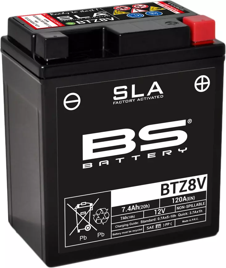 BS Battery BTZ8V (FA) SLA - Sealed & Activated - Duell muut varaosat ja tarvikkeet - 131504 - 1