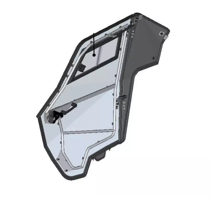 DFK Ovi kokoonpano Oikea Yamaha YXZ 1000 - Duell ATV varaosat ja tarvikkeet - 29824 - 1