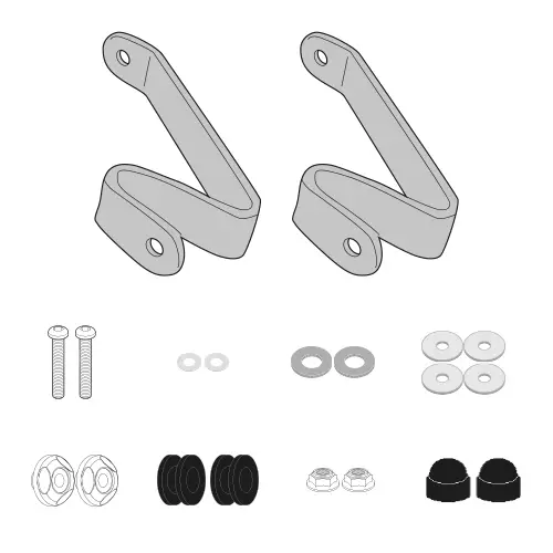 Givi KIT SPOILER 1190DT - Duell MP varaosat ja tarvikkeet - 101024 - 1