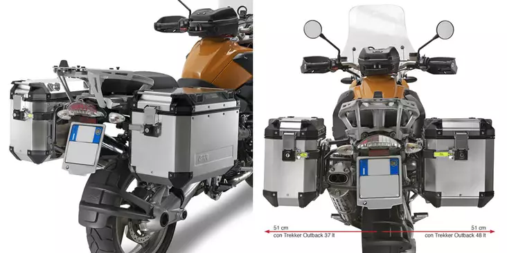 Givi putkisivutelineet Trekker Outback R1200GS (04-12) - Duell MP varaosat ja tarvikkeet - 102634 - 1