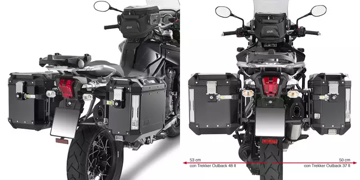 Givi putkisivutelineet Trekker Outback Tiger Explorer 1200 12- - Duell MP varaosat ja tarvikkeet - 102204 - 1