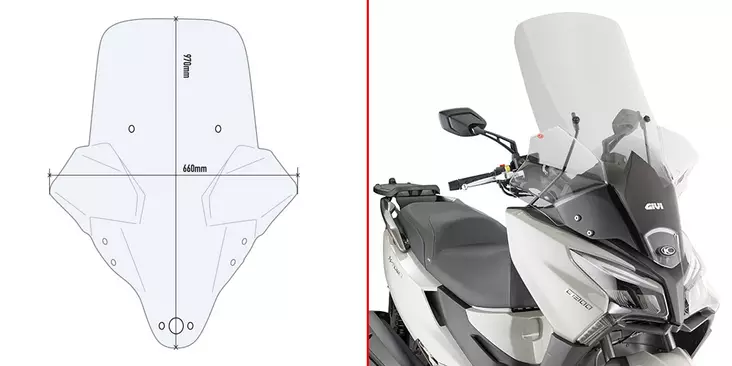 GIVI SPECIFIC FITTING KIT D6115DT - Duell MP varaosat ja tarvikkeet - 101094 - 1