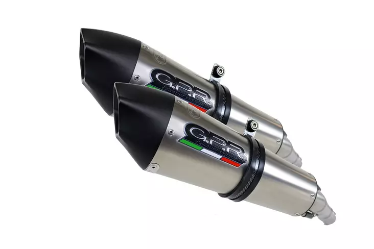 GPR Triumph Speed Triple 1050 2011/15 e3 Pair EC-Approv. slip-on exhaust Gpe An - Duell MP varaosat ja tarvikkeet - 105514 - 1