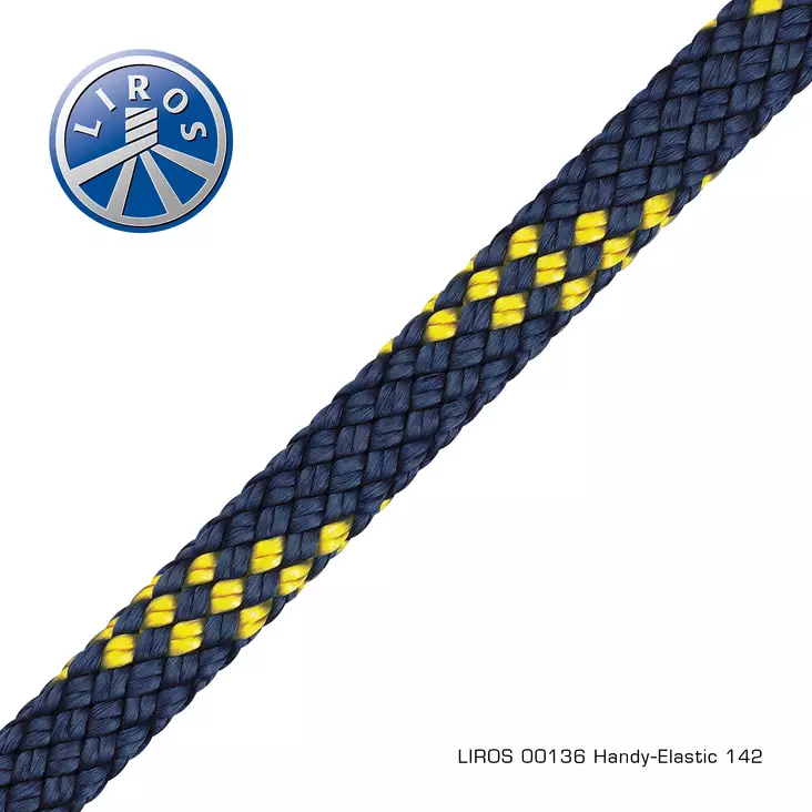 Handy-Elastic Navyblue-Yellow 18mm x 6m - Duell venetarvikkeet - 66224 - 1