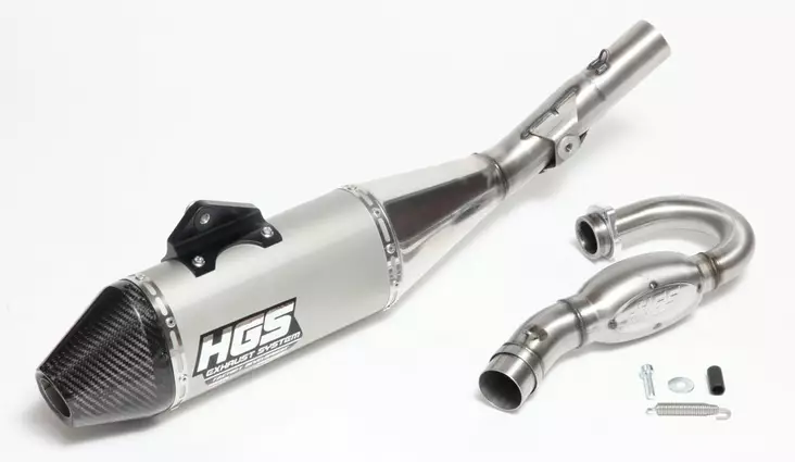 HGS Täysputkisto 4T new design KTM350SX-F 2019-22 Carbon end cap - Duell MP varaosat ja tarvikkeet - 69074 - 1