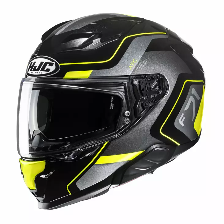 HJC Kypärä F71 Arcan MC3H Musta/Fluo Keltainen M - Duell ajovarusteet - 56914 - 1