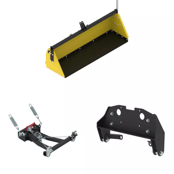 Iron Baltic ETUKIINNITTEINEN 2-in-1 Kauha/Lumilevypaketti - Etukiinnitteiset aurapaketit - 664 - 1