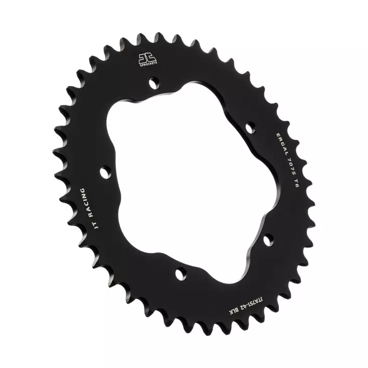 JT Takaratas Alumiini 7075 T6 JTA751.42BLK Musta - Duell MP varaosat ja tarvikkeet - 119004 - 1