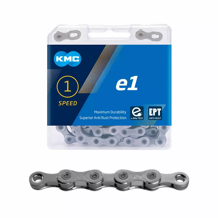 Ketju 1-v KMC e1 EPT 1/2 x 3/32" E-bike 130L - Duell polkupyörien varaosat ja tarvikkeet - 8954 - 1