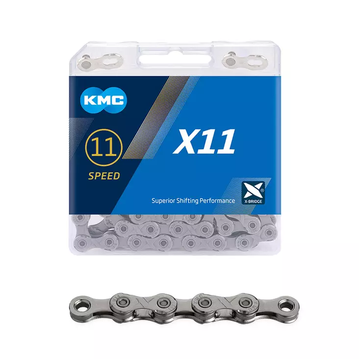 Ketju 11-v KMC X11 Grey 1/2 x 11/128" 118L - Duell polkupyörien varaosat ja tarvikkeet - 8804 - 1