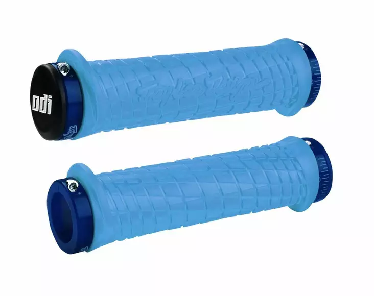 ODI LOCK-ON Grips Troy Lee Designs Signature Series Aqua W/Blue - Duell MP varaosat ja tarvikkeet - 53624 - 1