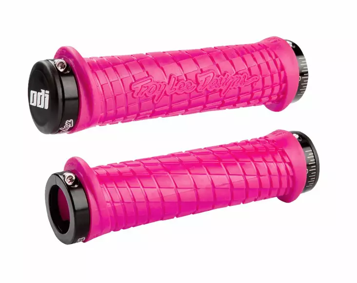 ODI LOCK-ON Grips Troy Lee Designs Signature Series Pink W/Black - Duell MP varaosat ja tarvikkeet - 53944 - 1