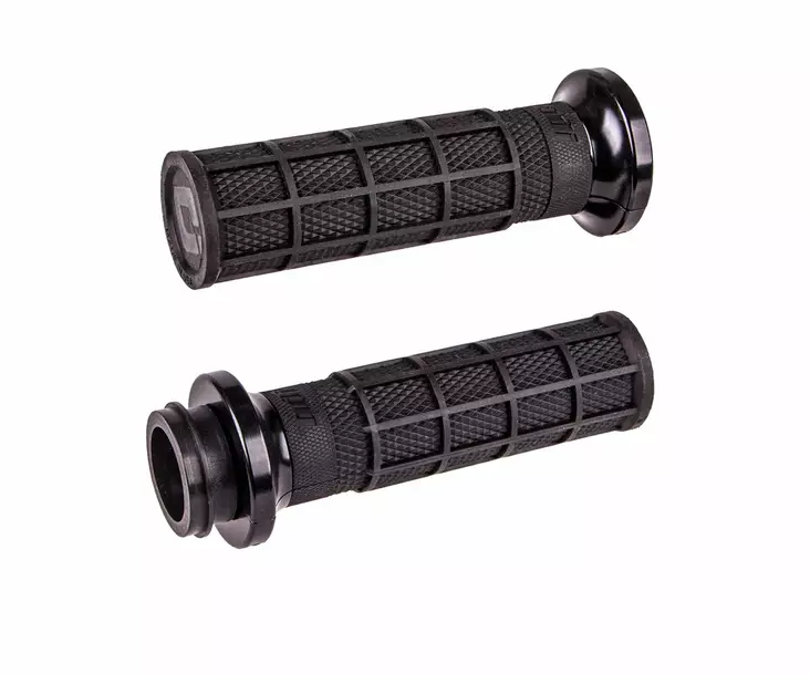 ODI Street V-TWIN Lock-On HART-LUCK Full-Waffle BLACK/Black/black - Duell MP varaosat ja tarvikkeet - 53564 - 1