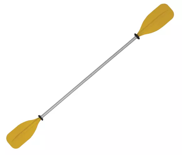 OS ECONOMY KIDS KAYAK PADDLE 2 PCE 1800mm YELLOW - Duell venetarvikkeet - 132454 - 1