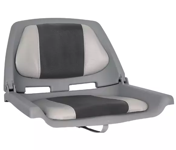 OS FISHERMANS SEAT FOLDING PADDED GREY/CHARCOAL - Duell venetarvikkeet - 132474 - 1