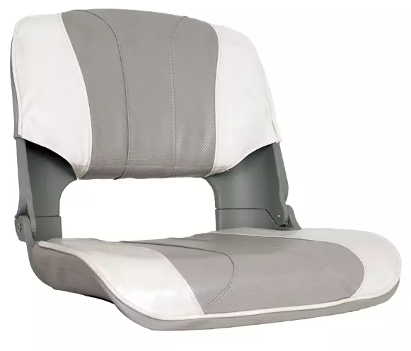 OS SKIPPER SEAT FOLDING UPHOLSTERED 5 PANEL GREY/WHITE - Duell venetarvikkeet - 132534 - 1