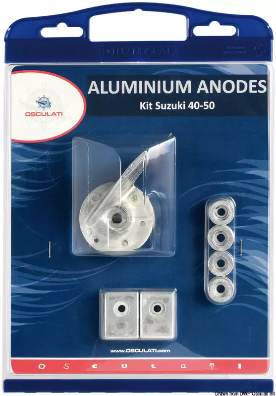 Osculati anodisarja (alu) Suzuki 40-50hv - Duell venetarvikkeet - 4744 - 1