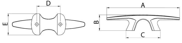 Osculati Bull Dog pollari 158mm - Duell venetarvikkeet - 5704 - 1