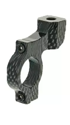 Peilin yleiskiinnike Carbon-kuvio Ø 22mm tanko M8 peili - Duell mopojen varaosat ja tarvikkeet - 114704 - 1