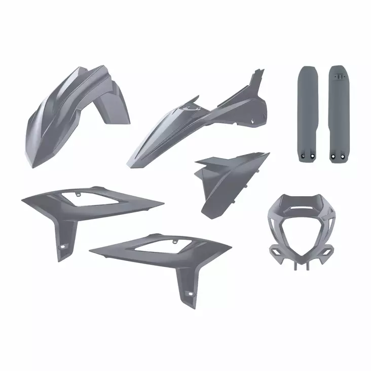 Polisport enduro kit w/ mask Beta RR (20-22) Nardo Grey (1) - Duell MP varaosat ja tarvikkeet - 129784 - 1