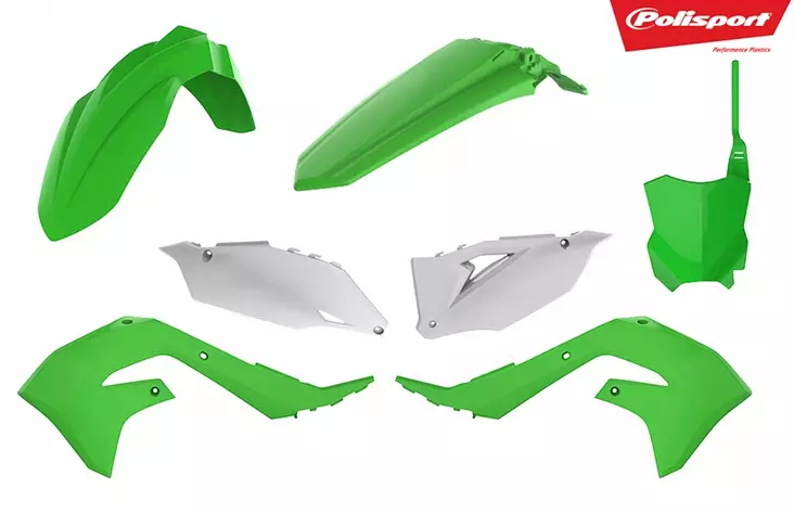 Polisport plastic kit KX250F 21-24 KX450 19-23 OEM19 (1) - Duell MP varaosat ja tarvikkeet - 129194 - 1