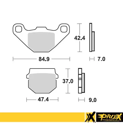 ProX Jarrupalasarja Eteen KX80 '88-96 + RM80 '86-95 - Duell MP varaosat ja tarvikkeet - 80184 - 1