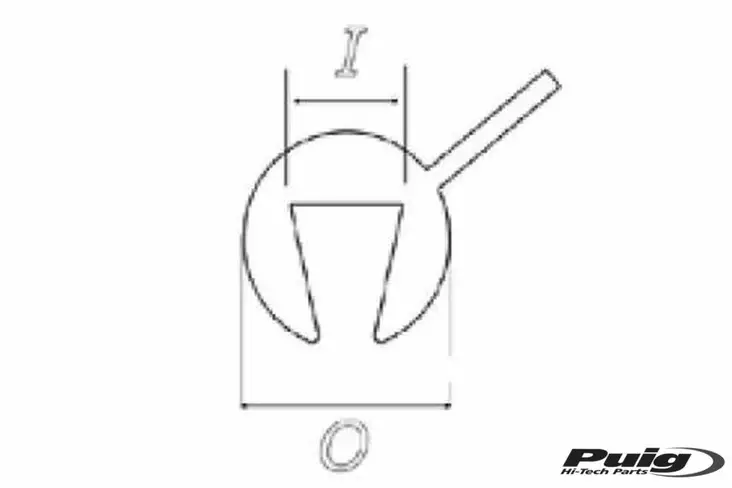 Puig 50M Protector Plastic 3X1.5 C/Black - Duell MP varaosat ja tarvikkeet - 92804 - 1