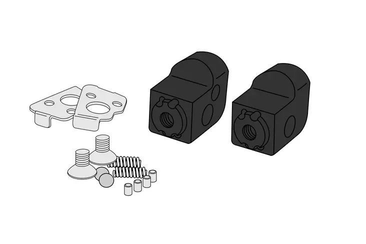Puig Adjustable Footpeg Adaptor Passenger Cfmoto 450 - Duell MP varaosat ja tarvikkeet - 96674 - 1