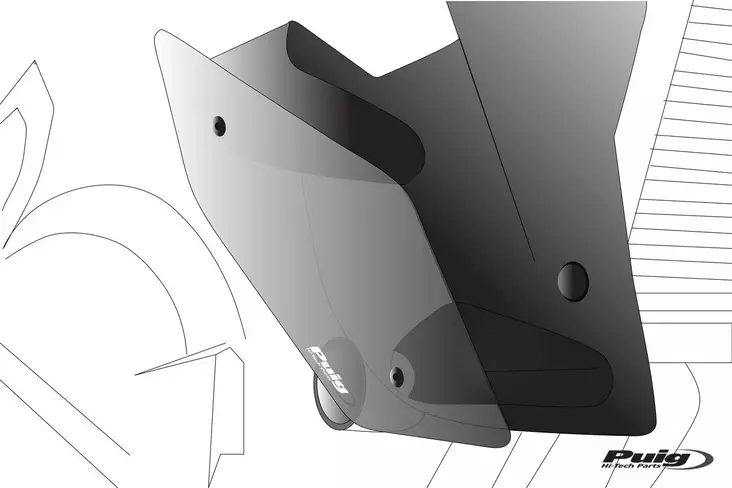 Puig Downforce Naked Side Spoilers Yamaha Mt-09 21' C/Red - Duell MP varaosat ja tarvikkeet - 98874 - 1