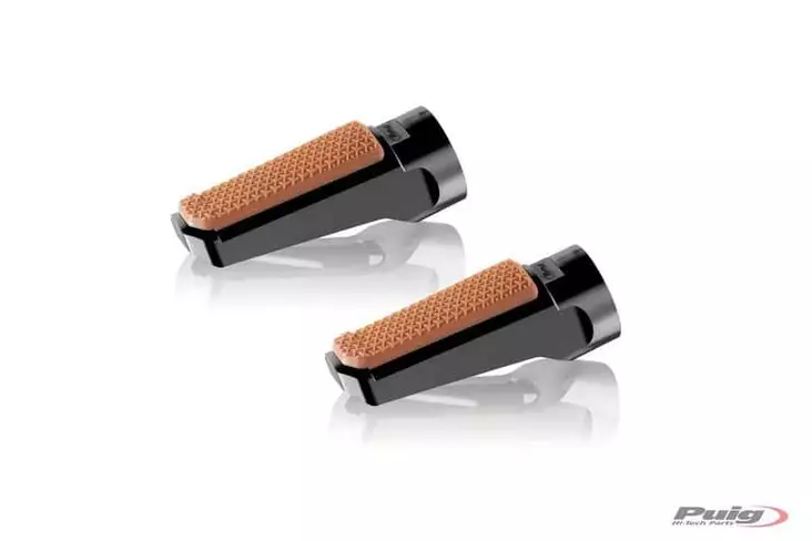 Puig Footpegs Vintage+Rubber Rig/Left C/Black - Duell MP varaosat ja tarvikkeet - 90404 - 1