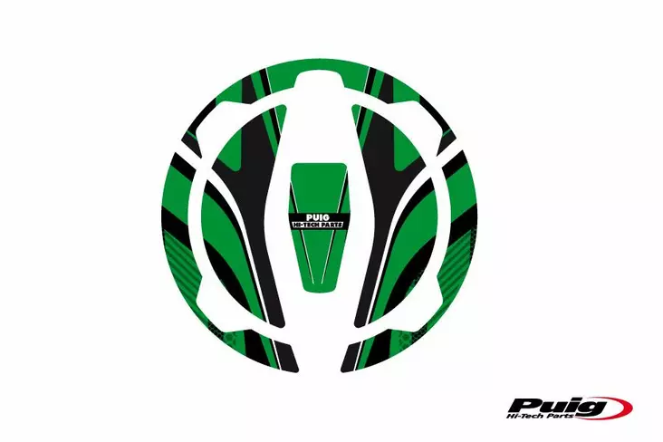 Puig Fuel Cap Cover Mod. Radikal Kawasaki C/Green - Duell MP varaosat ja tarvikkeet - 90364 - 1
