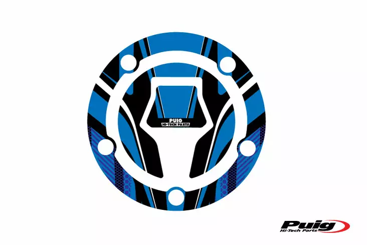 Puig Fuel Cap Cover Mod. Radikal Suzuki C/Blue - Duell MP varaosat ja tarvikkeet - 90634 - 1