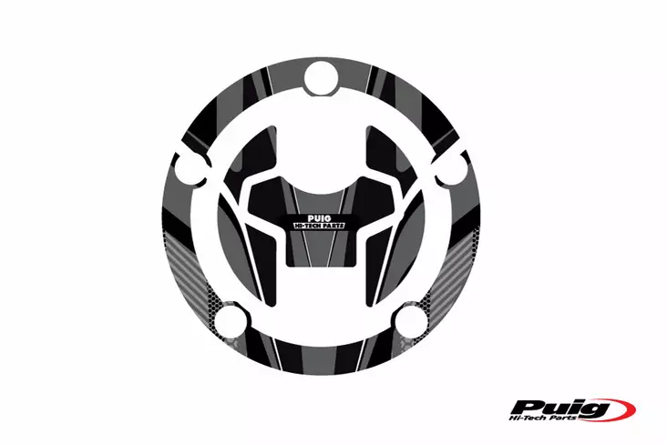 Puig Fuel Cap Cover Radikal Suzuki C/Grey - Duell MP varaosat ja tarvikkeet - 89804 - 1