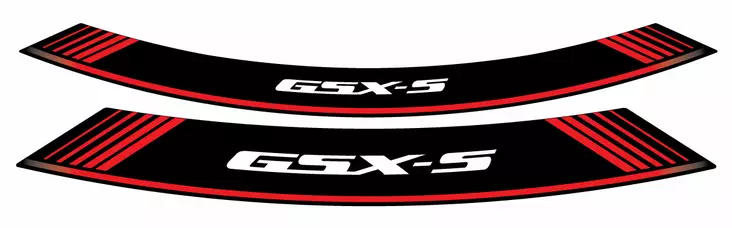 Puig Kit 8 Rim Strips Gsxs C/Red - Duell MP varaosat ja tarvikkeet - 90544 - 1