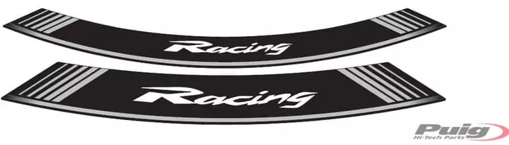 Puig Kit 8 Rim Strips Racing C/Silver - Duell MP varaosat ja tarvikkeet - 92244 - 1
