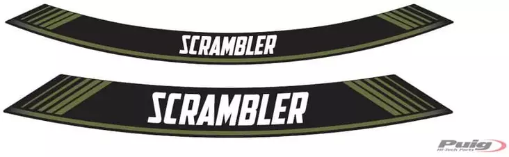 Puig Kit 8 Rim Strips Scrambler C/Green - Duell MP varaosat ja tarvikkeet - 90714 - 1