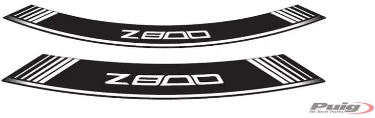 Puig Kit 8 Rim Strips Z800 C/White - Duell MP varaosat ja tarvikkeet - 92654 - 1