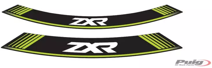 Puig Kit 8 Rim Strips Zxr C/Green - Duell MP varaosat ja tarvikkeet - 90384 - 1