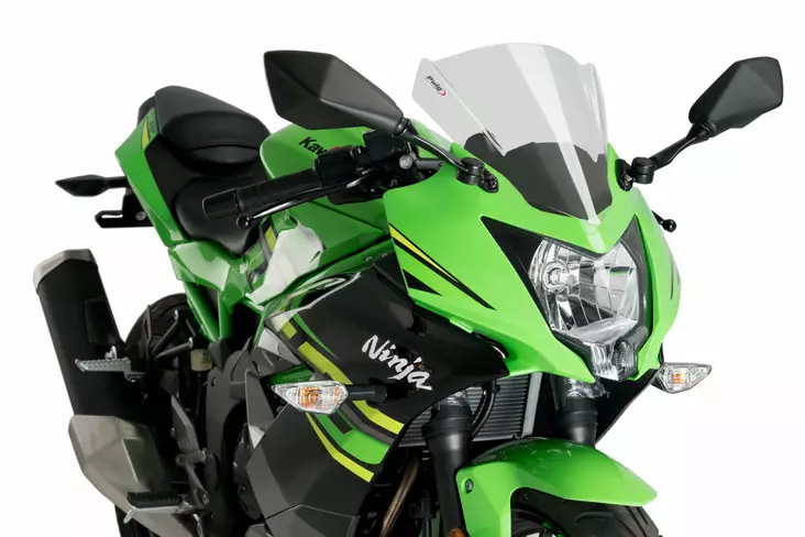 Puig Racing Screen Kawasaki Ninja 125 19' C/Clear - Duell MP varaosat ja tarvikkeet - 94884 - 1