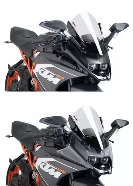 Puig Racing Screen Ng Ktm Rc125/Rc390 14'-21' C/Clear - Duell MP varaosat ja tarvikkeet - 91394 - 1